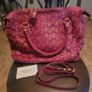 SUNDANCE NANTUCKET ITALIAN LEATHER PURSE